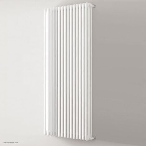 Ardesia radiatore tubolare 4 colonne h.2000 - 13 elementi - colore bianco RAL9016 - completo di tappo cieco e riduzioni da 1/2" 3541700017775