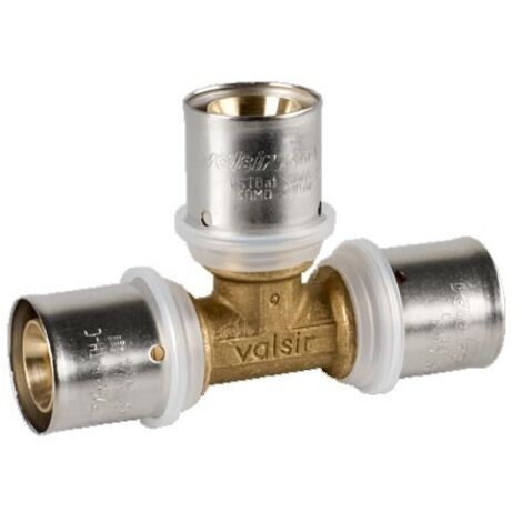 Raccordo a Tee intermedio ø63x63x63 Pexal Brass - raccordo a pressare VS0131141 (1/2)