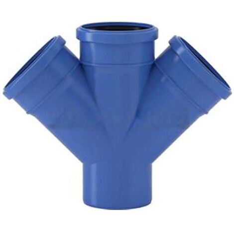 HTDA braga doppia 45° in PP a innesto ø110/110/110 mm - gamma Triplus VS0650655