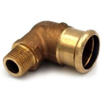 Gomito misto 90° FM filetto M ø18 x 3/4"M AESPRES in rame a pressare 697304018