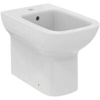 Ideal Standard I.LIFE A bidet a terra, a filo parete, universale, con troppopieno, monoforo, colore bianco finitura lucido T464101