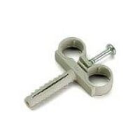 Collare nylon doppio ø18 per fissaggio tubo rame 270180200