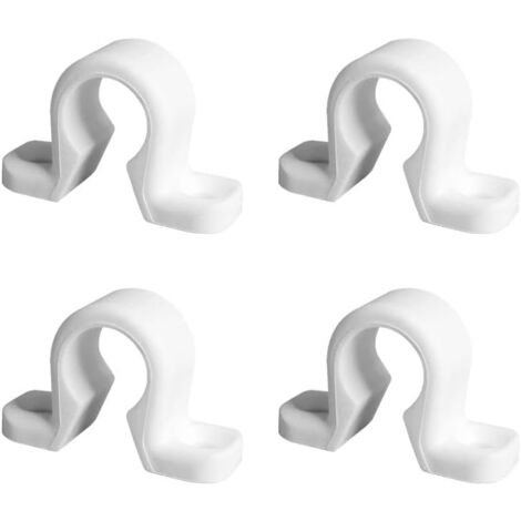 Lot de 4 Colliers  pour Espagnolette  Système de Fermeture pour Volet battant et Persienne  Blanc mat en matière Polyamide Résistante  Longue Durabilité  Fabrication Française