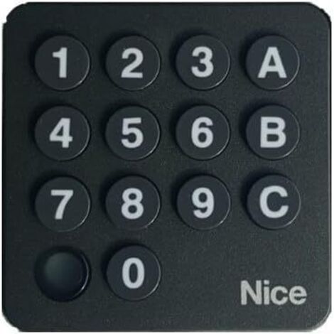 Clavier à codes radio sans fil 433,92 MHz – Digicode numérique avec 13 touches rétroéclairées – Compatible motorisations NICE FLO-R