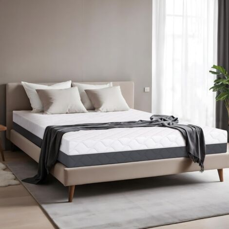TANHK Materasso memory ad alta densità 165x195, 20cm, Rigido, Anallergico, Sfoderabile, Made in Italy