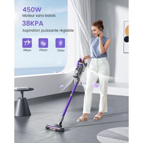 38kpa 450w Aspirateur Balai Honiture HONITURE Aspirateur Balai