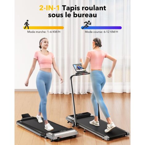 FFitness Tapis De Course électrique Pliable Blanc – Marche Et Course à Pied, 6 Km/h, Neuf Sous Emballage