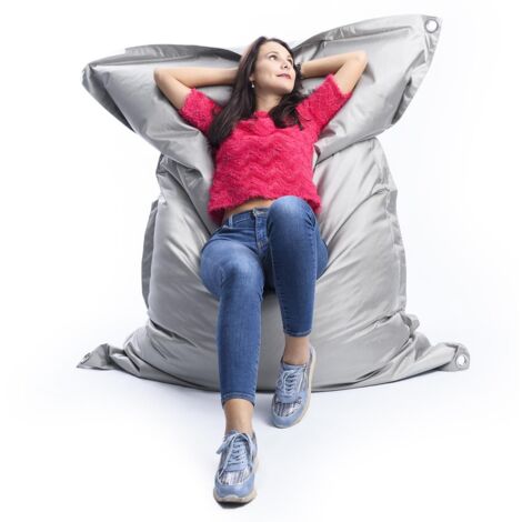 Pouf Extérieur, Outdoor, Jardin, Terrasse, Gris BiG52 IRON RAW (1/5)
