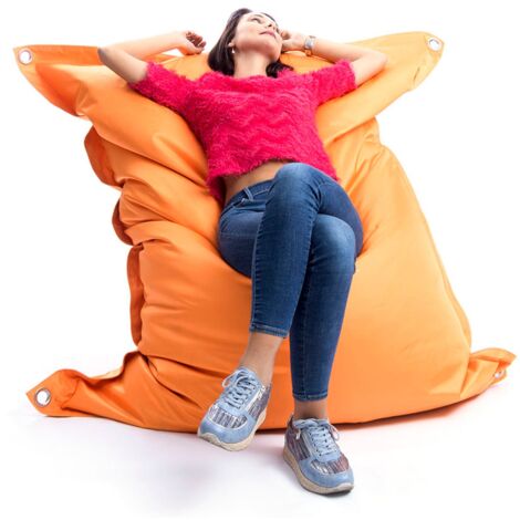 Pouf Extérieur, Outdoor, Jardin, Terrasse, Orange BiG52 IRON RAW