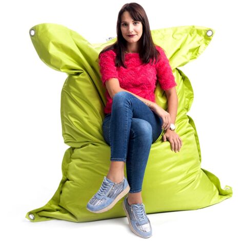 Pouf Extérieur, Outdoor, Jardin, Terrasse, Vert Lime BiG52 IRON RAW