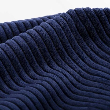 Housse Vide Pouf Géant XL Intérieur Velours Côtelé Bleu Marine BiG52