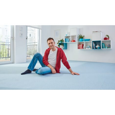 tesa ruban de pose adhésif extra fort - ruban adhésif double face pour la pose de moquette et revêtement PVC - adhésif double face - 10 m x 50 mm