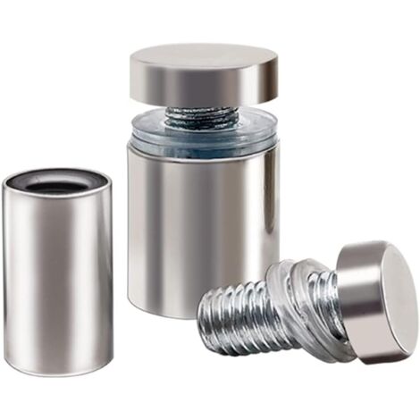 4 Stück Edelstahl Abstandsschrauben 12x120mm - Hohlstift Abstandshalter Für Glas-Schilder