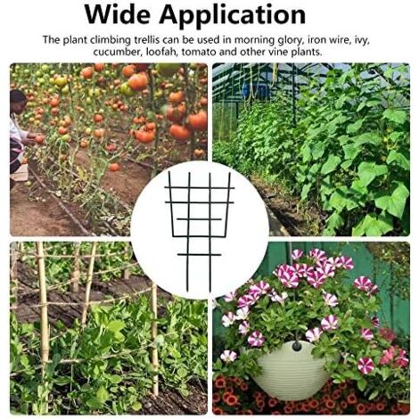 BAZEITFLOW 10er Set Rankhilfen Aus ABS - Wetterfeste Kletterstützen Für Topf- Und Gartenpflanzen