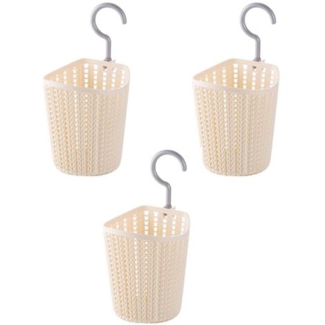 Kleine Hängekörbe Grau PP | Stapelbare Aufbewahrungskörbe Mit Haken