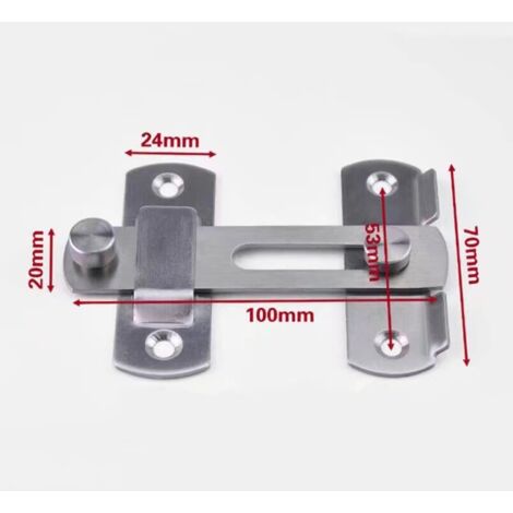 Uonlytech Türriegel Set - Verstärkter Schiebetürriegel Für Käfige & Gartentore