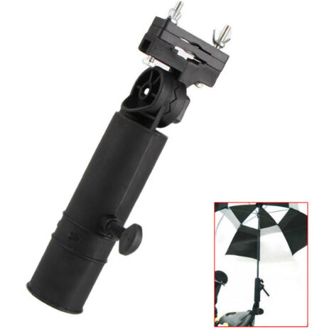 YUMILI Schirmhalter 360° Verstellbar - Für Fahrrad, Kinderwagen & Rollstuhl