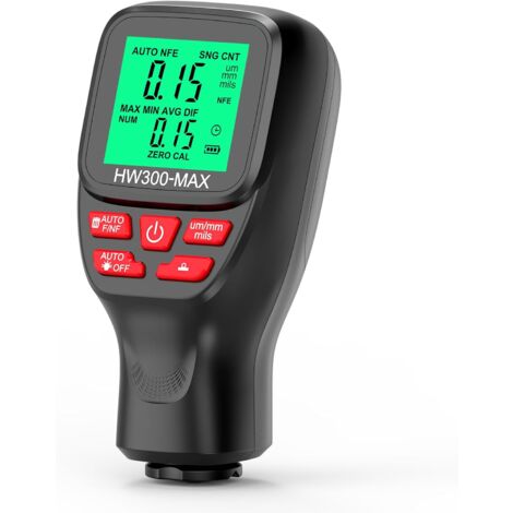 JDKMNE Beschichtungsdickenmessgerät - Digitaler Lackstärken-Messer Für Auto & Metall (0-5000μm)