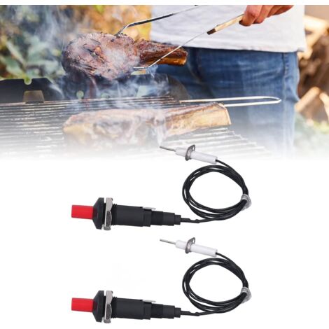 KINGOZOYI Piezo Zünder 2-tlg. - Für Gasgrill & Heizer, 1m Kabel, 18mm Bohrung