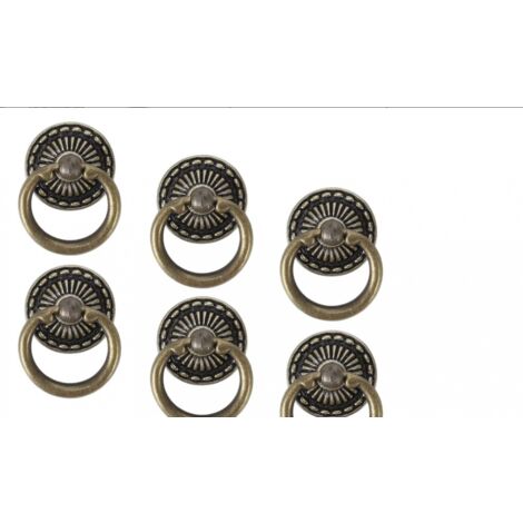 HONITANO Vintage Möbelgriffe 2-tlg - Antike Schrankgriffe Aus Zinklegierung Dunkelbraun