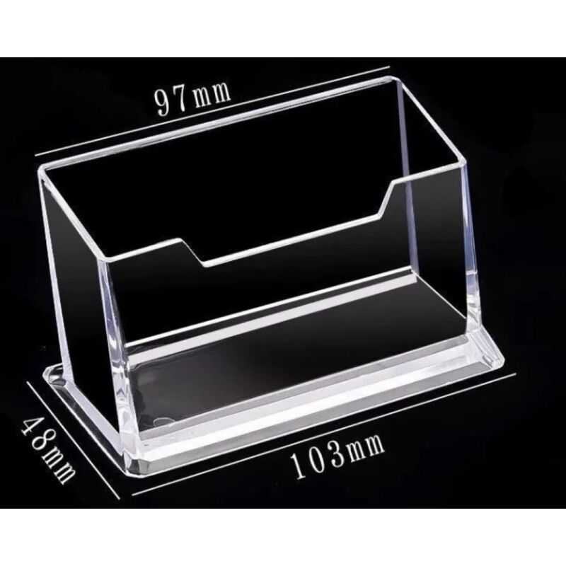 Portabiglietti Da Visita In Acrilico Trasparente OSCO - 44x102x62 Mm, Elegante E Moderno