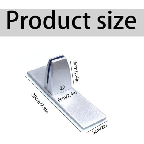SHINING HOUSE Adjustable Aluminum Alloy Glass Clamps Plexiglass Table Clamp Partition Holder Screen Divider Clip for 4-20mm Privacy Partition Office Lab, 2PCS, Silver