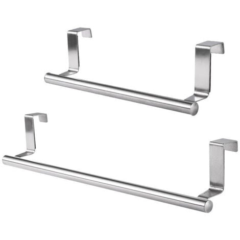 SHINING HOUSE Bathroom Towel Holder Kitchen Towel Rack Towel Holder for Door No Drilling Kitchen Towel Holder (1 Pcs,23×6.2cm)
