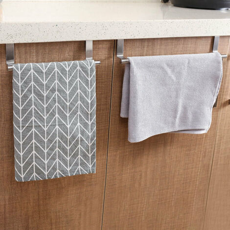 SHINING HOUSE Bathroom Towel Holder Kitchen Towel Rack Towel Holder for Door No Drilling Kitchen Towel Holder (1 Pcs,23×6.2cm)