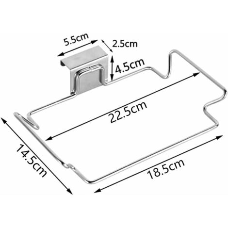 SHINING HOUSE Kitchen Waste Bag Holder Trash Bag Holder Reusable Garbage Bag Holder Hanging Garbage Bag Holder Trash Bag Holder Hanging Trash Can Holder 18.7X14.5cm