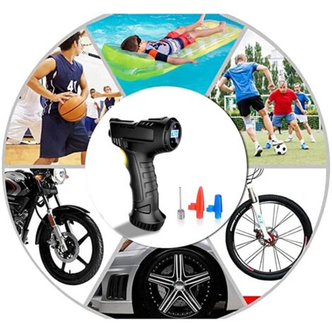 SHINING HOUSE 120W Car Electric Air Pump Car Tire Inflatable Pump Portable Rechargeable Digital Air Compressor Auto Tire Inflator Equipment,
