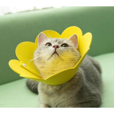 SHINING HOUSE 2pcs Comfortable Felt Cat Collar Anti Licking Adjustable Protection Cat Collar Anti Bite Anti Scratch Dog Collar
