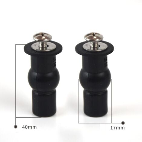 SHINING HOUSE Toilet Seat Fixing, 4pcs Toilet Lid Fixing Rubber Expansion Bolts, 304 Stainless Steel Toilet Screws, Toilet Lid Fixing（4017mm）——
