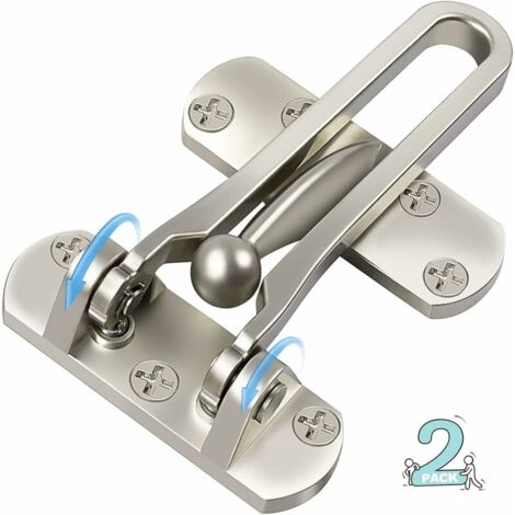 10-Pack Heavy Duty Brass Cabinet Latches - Silver Elbow Catches For Doors, Closets & Windows