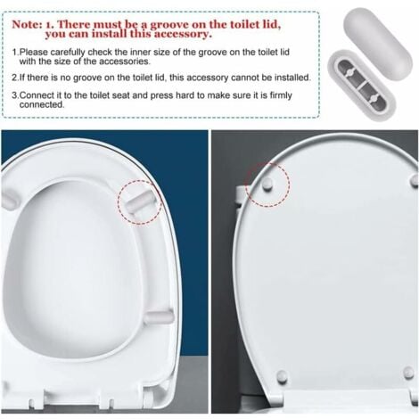 SHINING HOUSE 4Pcs Plastic Toilet Seat Covers with 4Pcs Toilet Seat Gaskets, Heavy Duty Toilet Seat Bumpers, Shockproof Toilet Seat Pads for Toilet Seats