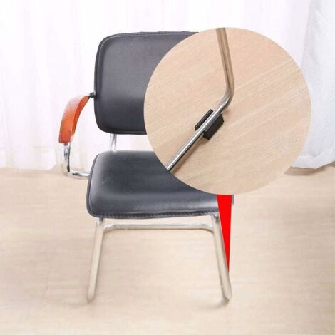 SHINING HOUSE Pack of 20 U Shape Plastic Chair Legs - 12mm Diameter - Black - For Steel Tubular Chairs