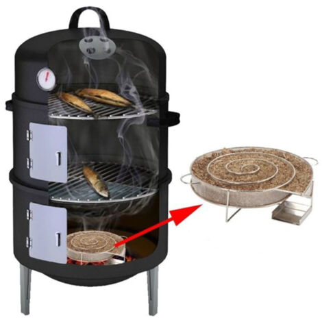 SHINING HOUSE Cold Smoke Generator for Smokehouse Smoking Meat Fish Barbecue Grill, 19.518.24.5CM