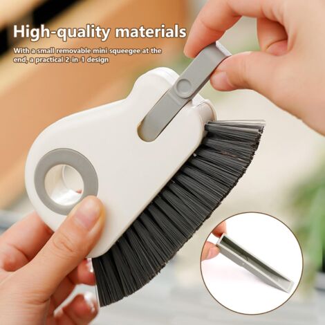 SHINING HOUSE Groove Cleaning Brush Window Brushes - 2 in 1 Multifunction Groove Rail Quick Cleaning Tool for Cleaning Windows for Kitchen Bathroom Corners Gaps, 2 Pieces