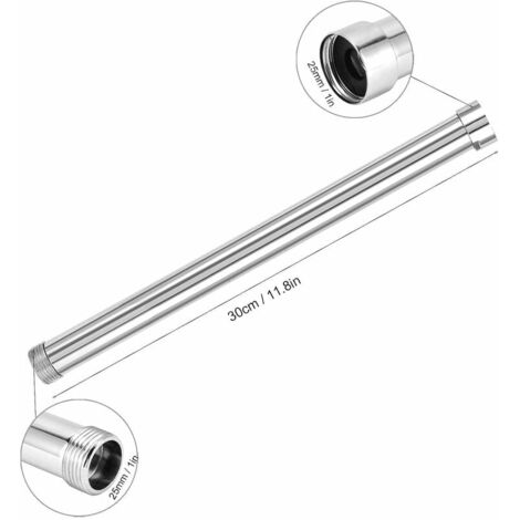 MOEN 16-Inch Replacement Overhead Shower Arm Extension In Matte Black