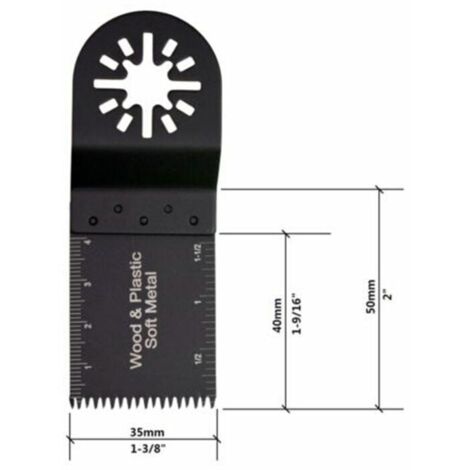 Lame Per Legno Antler Per Utensili Multifunzione Oscillanti – Compatibili Con Fein, Bosch, Makita E Milwaukee, 10x35 Cm