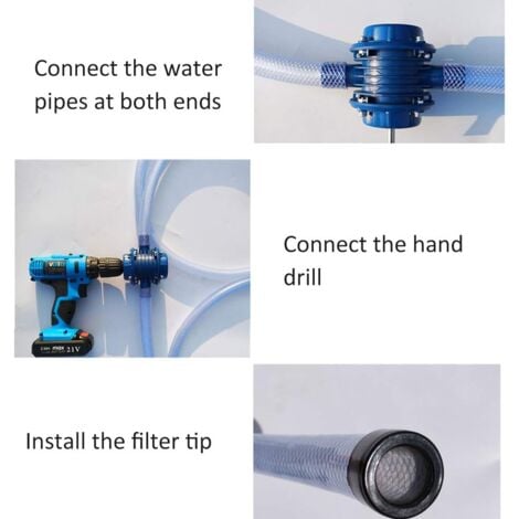SHINING HOUSE Small household portable water pump hand drill self-priming garden courtyard water pump