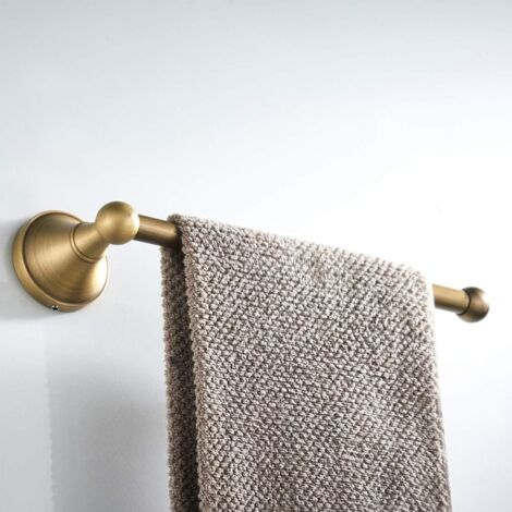 SHINING HOUSE Towel Holder Open Dishcloth Holder Imitate Antique Brass Bathroom Kitchen Toilet Wall Mounted Towel Ring Accessories, Brushed Bronze