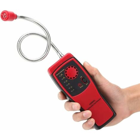SHINING HOUSE Flammable Gas Leak Detector, Portable Gas Sniffer with Sound and Light Alarm for Detecting Methane, LPG, LNG, Fuel and Sewer Gas