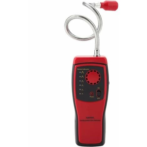 SHINING HOUSE Flammable Gas Leak Detector, Portable Gas Sniffer with Sound and Light Alarm for Detecting Methane, LPG, LNG, Fuel and Sewer Gas
