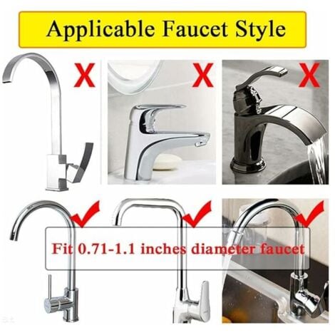 SHINING HOUSE Kitchen Faucet Sponge Holder Sink Organizer Over The Faucet Hanging Faucet Drain Rack for Sink Organization (Black-Normal)1810.8cm
