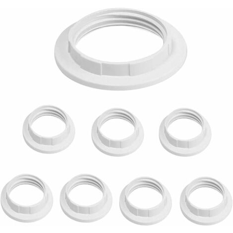 SHINING HOUSE 8Pcs E27 Lampshade Reducer Ring Lampshade Ring Adapter Converter Plate