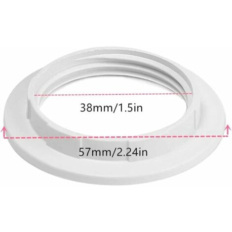 SHINING HOUSE 8Pcs E27 Lampshade Reducer Ring Lampshade Ring Adapter Converter Plate