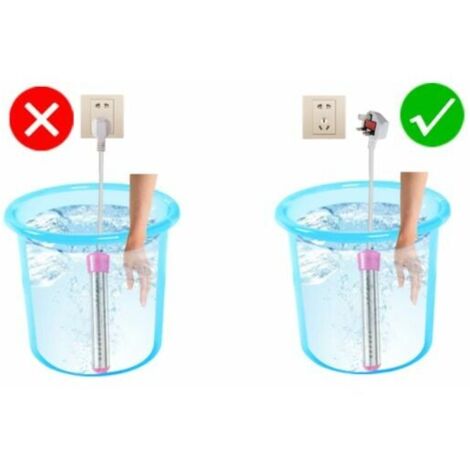 SHINING HOUSE Bathtub Immersion Heater 3000w Electric Immersion Heater Travel Immersion Heater,Stainless Steel Immersion Heater,Electric Water Heater Swimming Pool Immersion Heater（yellow）