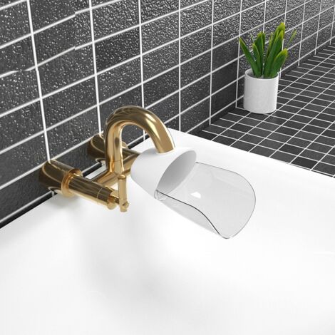 SHINING HOUSE Faucet Extender for Kids, Faucet Extender, Kitchen, Bathroom, 3pcs (White-Pink-Green, 8613.5cm)