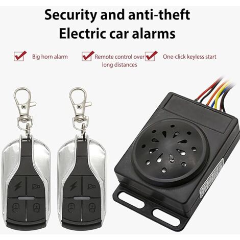 SHINING HOUSE anti-theft bike tear, motorcycle alarm, motorcycle security anti-theft alarm system - electric scooter anti-theft, tricycle anti-theft protection, electric motorcycle