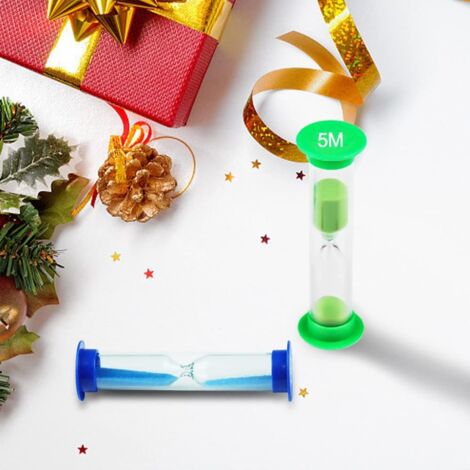 SHINING HOUSE Pieces Sand Timer, 30S, 1Min, 2Min, 3Min, 5Min, 10Min Hourglass for Kids, Colorful Sand Clock, Kitchen Timer, Hourglass for Brushing, Games, Cooking, Exercise, Study